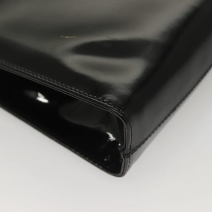 Salvatore Ferragamo Vintage Gancini Chain Shoulder Bag Patent Leather, BLACK, PATENT_LEATHER, Shoulder bag