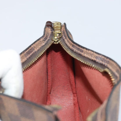 Louis Vuitton Navona Pochette Accessoires Damier, BROWN, CANVAS, Clutche & pouche