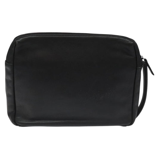 Balenciaga Vintage Pouch Leather, BLACK, LEATHER, Clutche & pouche