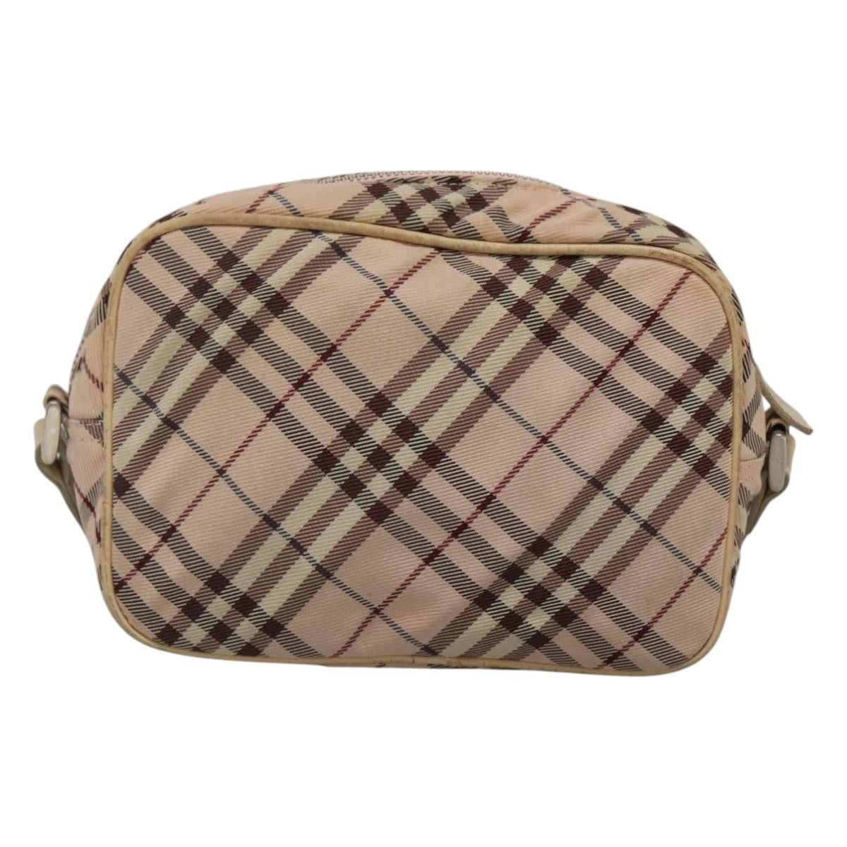 Burberry Nova Check Blue Label Nylon, PINK, NYLON, Shoulder bag