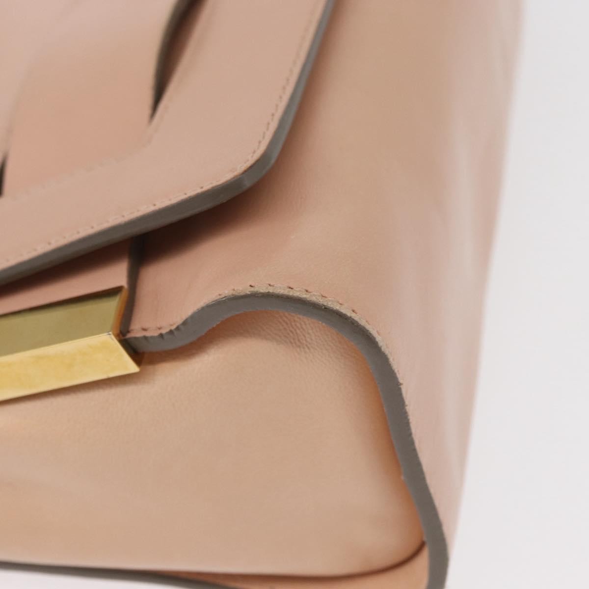 Chloe Elle Chain Clutch Leather, PINK, LEATHER, Shoulder bag