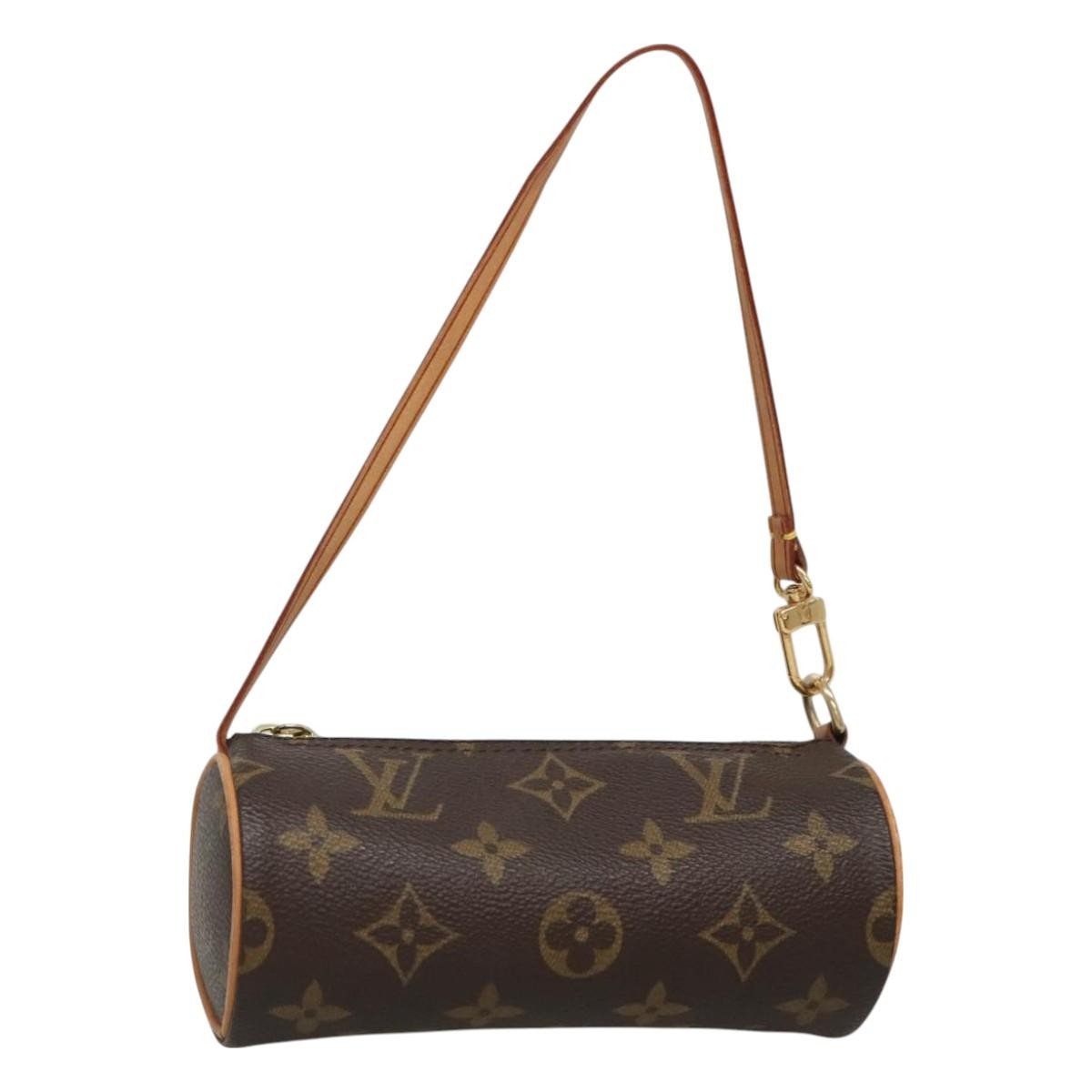 Louis Vuitton Papillon Pochette Monogram Canvas, BROWN, CANVAS, Handbag
