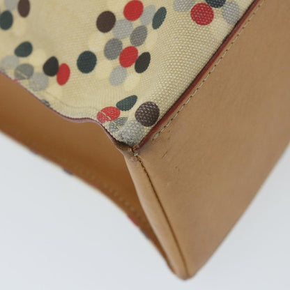 Burberry Open Tote Printed Canvas, BEIGE, CANVAS, Tote bag
