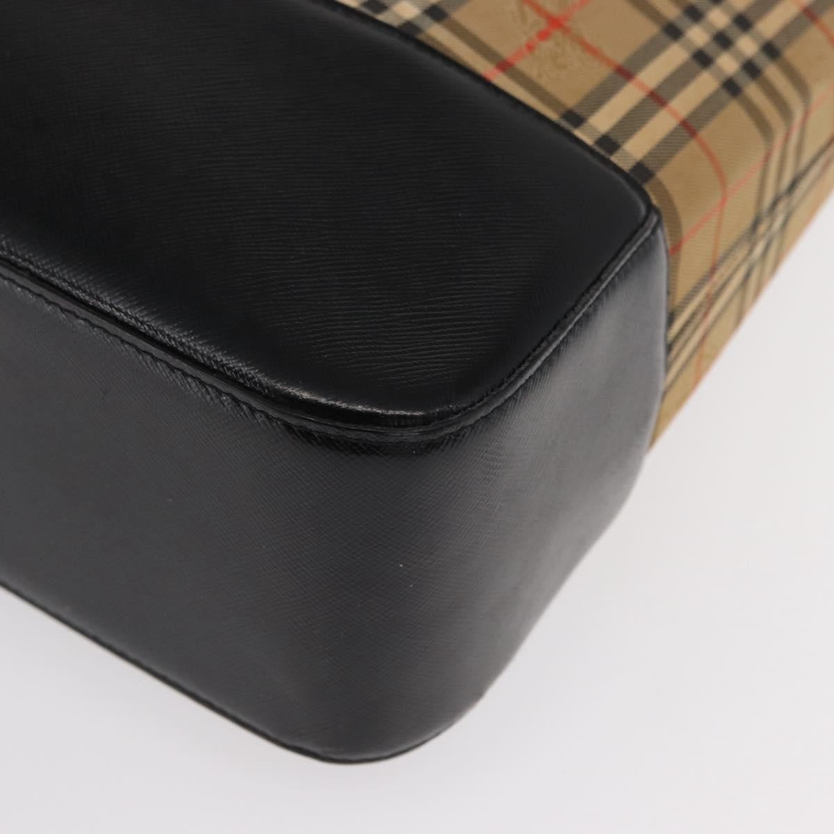 Burberry Nova check Shoulder bag Canvas, BEIGE, CANVAS, Shoulder bag