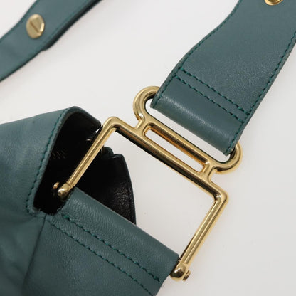 Chloe Vintage Shoulder Bag Leather, TURQUOISE, LEATHER, Shoulder bag