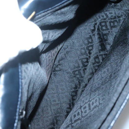 Bally Vintage Handbag Quilted Leather, NAVY, LEATHER, Handbag