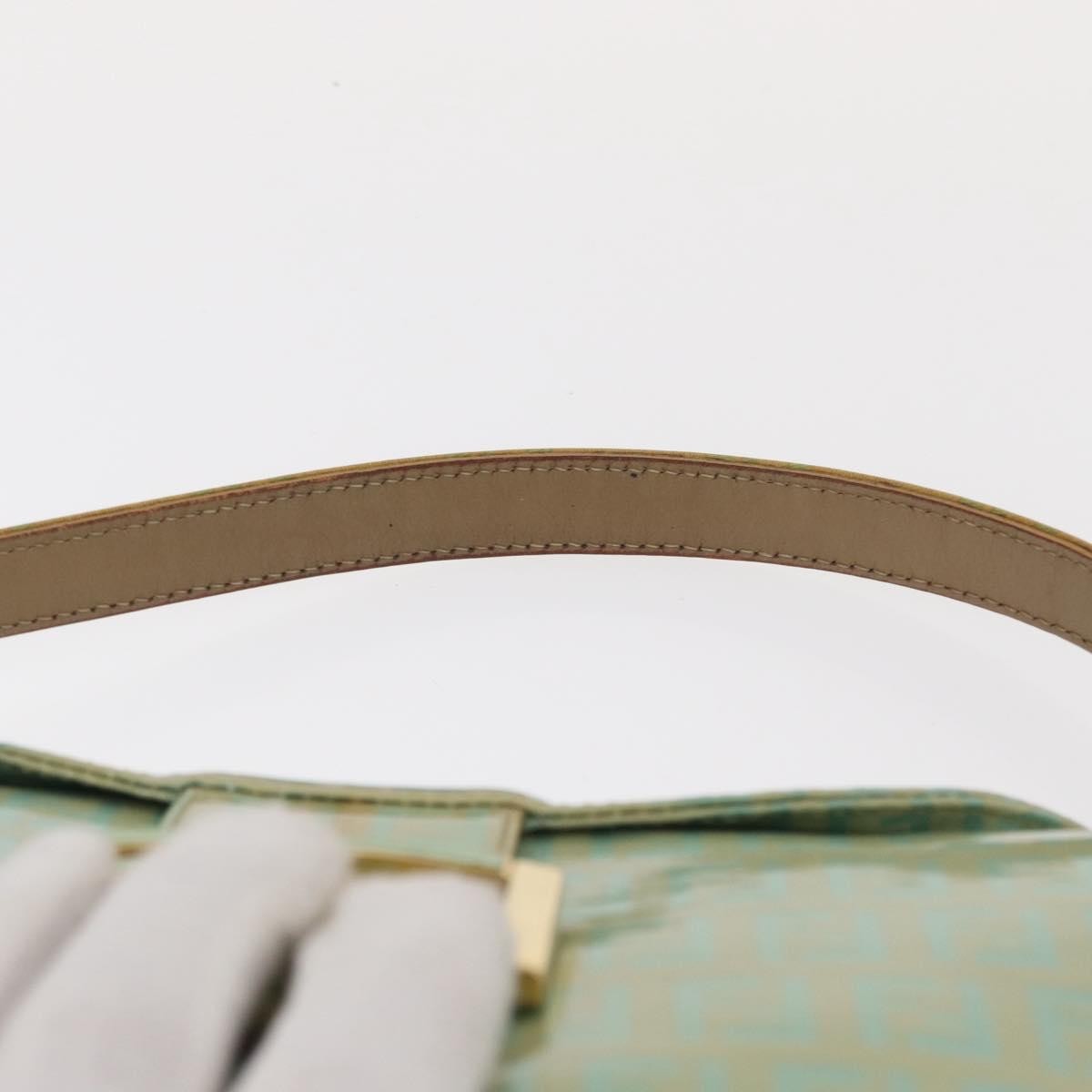 Fendi Double Flap Bag Zucchino Canvas, GREEN, CANVAS, Handbag