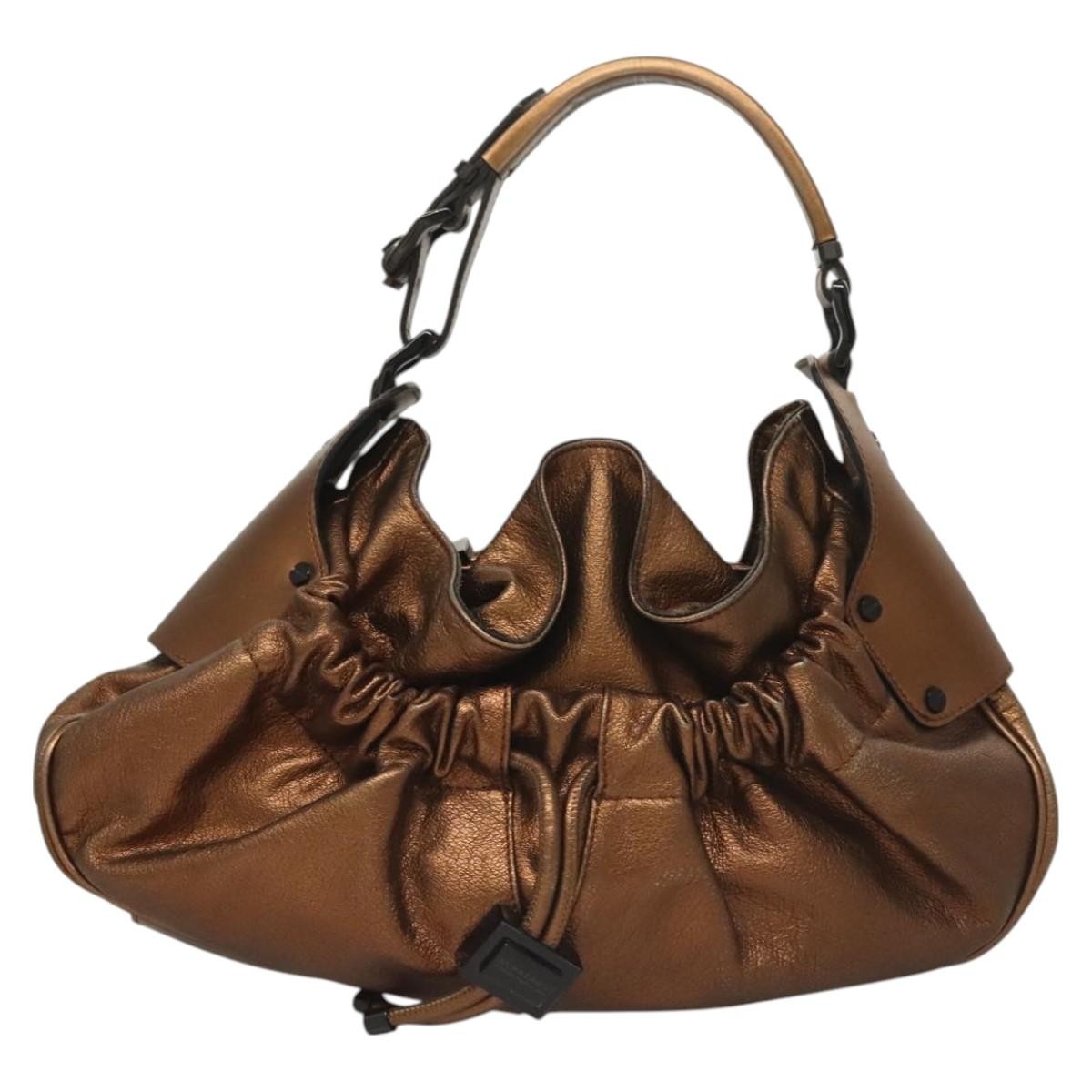 Burberry Warrior Hobo Leather, GOLD, LEATHER, Tote bag