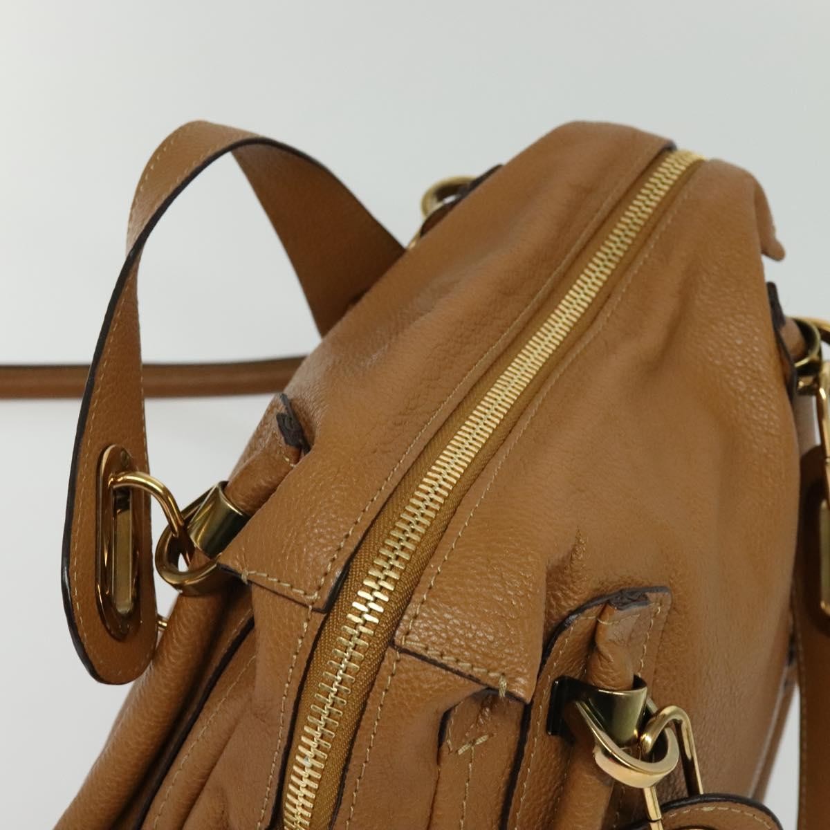 Chloe Darryl Hobo Leather, BROWN, LEATHER, Handbag