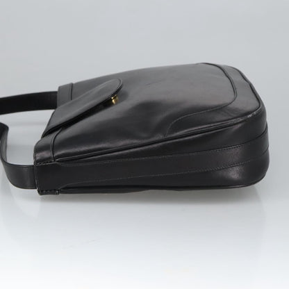 Gucci Vintage Shoulder Bag Leather, BLACK, LEATHER, Shoulder bag
