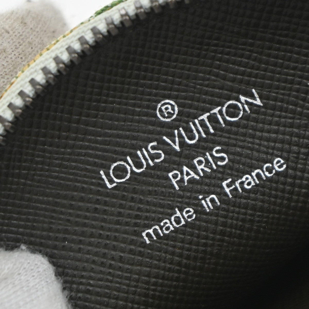 Louis Vuitton Round Coin Purse Mini Lin Croisette, GREEN, CANVAS, Wallets