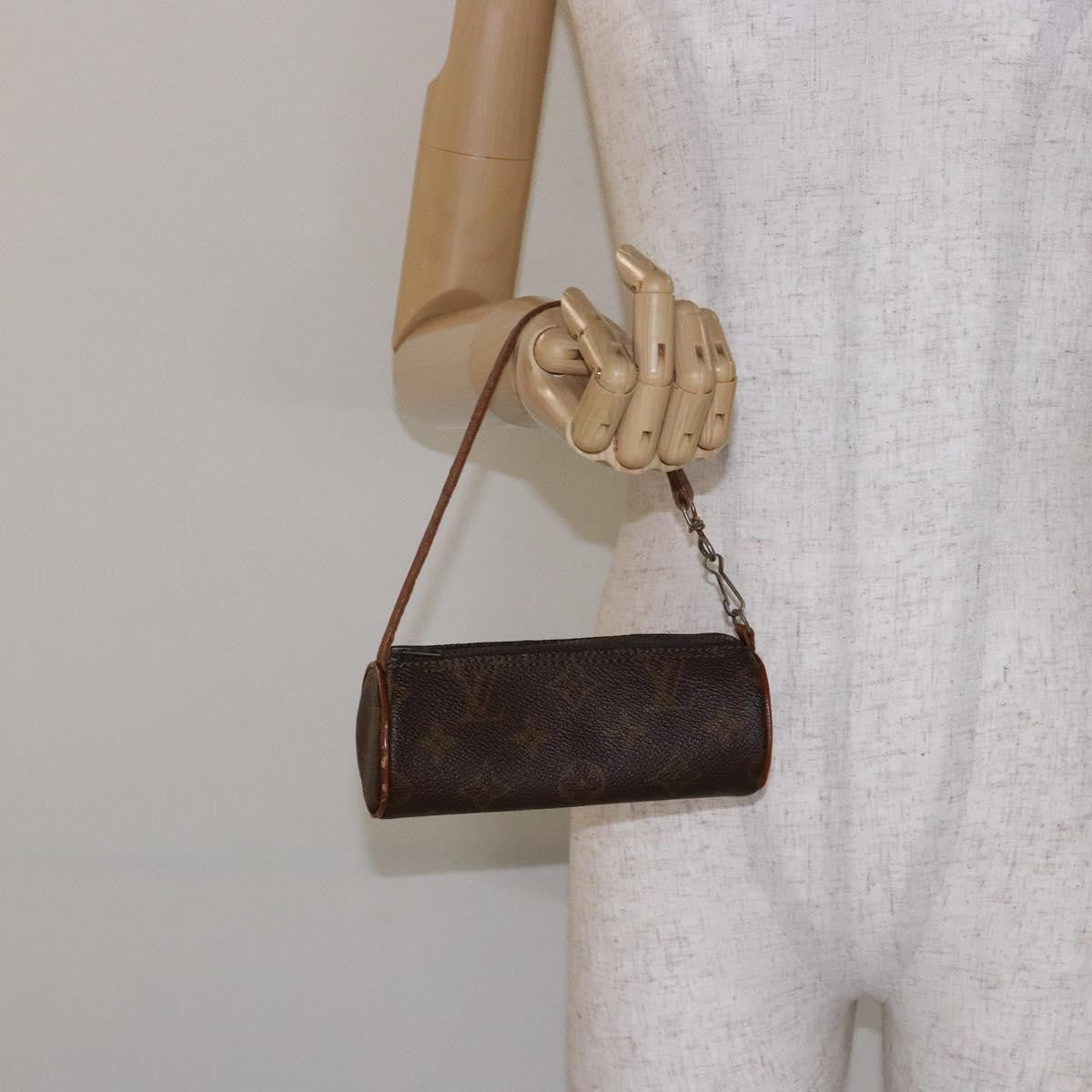 Louis Vuitton Papillon Pochette Monogram Canvas, BROWN, CANVAS, Handbag