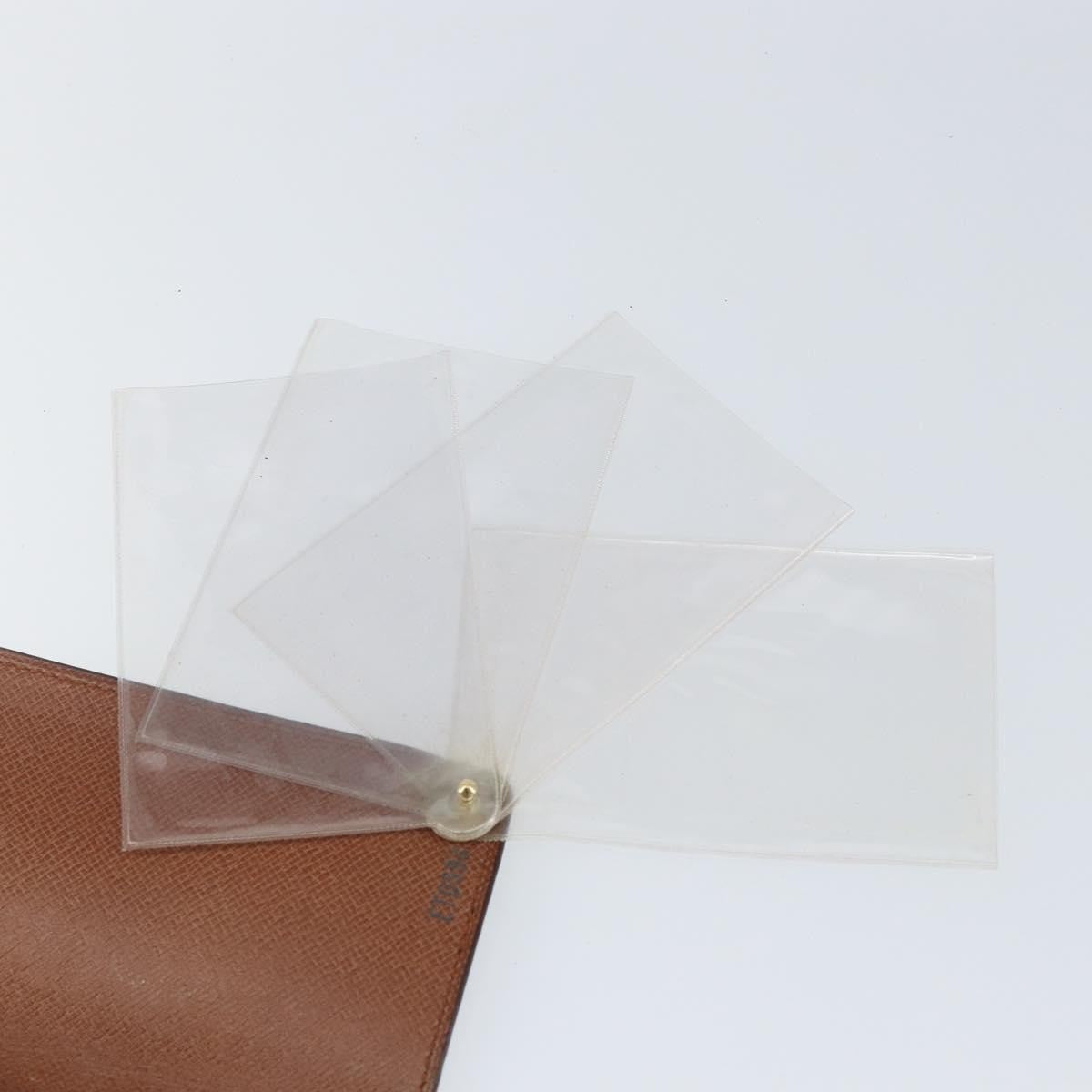 Louis Vuitton Porte Cartes Pression Card Case Monogram Canvas, BROWN, CANVAS, Card Holders