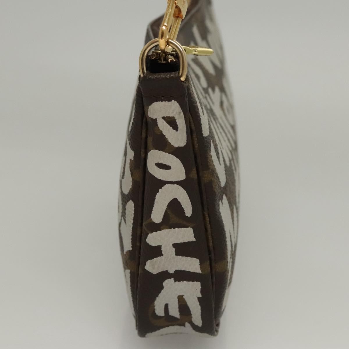 Louis Vuitton Pochette Accessoires Limited Edition Monogram Graffiti, WHITE, CANVAS, Clutche & pouche