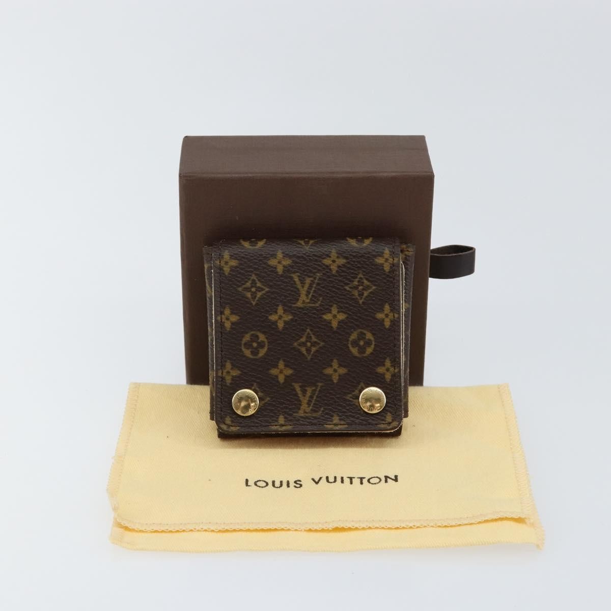 Louis Vuitton CASE JEWELRY BOX Canvas, BROWN, CANVAS, Wallets