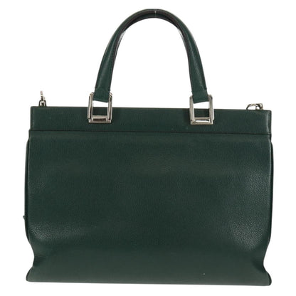 Gucci Zumi Top Handle Bag Leather, GREEN, LEATHER, Handbag