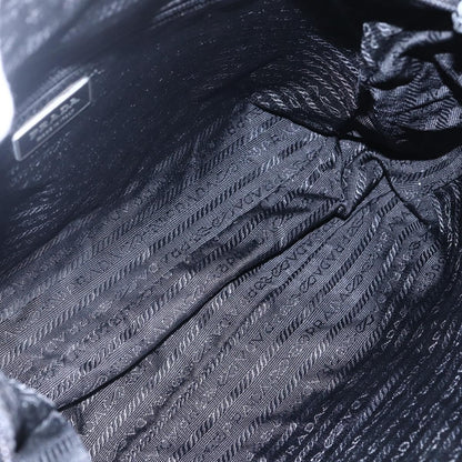 Prada Front Pocket Messenger Bag Tessuto, BLACK, NYLON, Shoulder bag