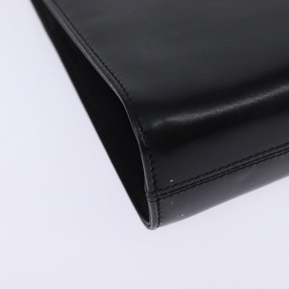 Salvatore Ferragamo Vintage Gancini Chain Shoulder Bag Leather, BLACK, LEATHER, Shoulder bag