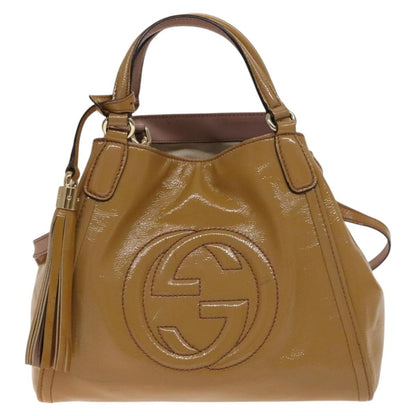 Gucci Soho Convertible Shoulder Bag Leather, BEIGE, LEATHER, Shoulder bag