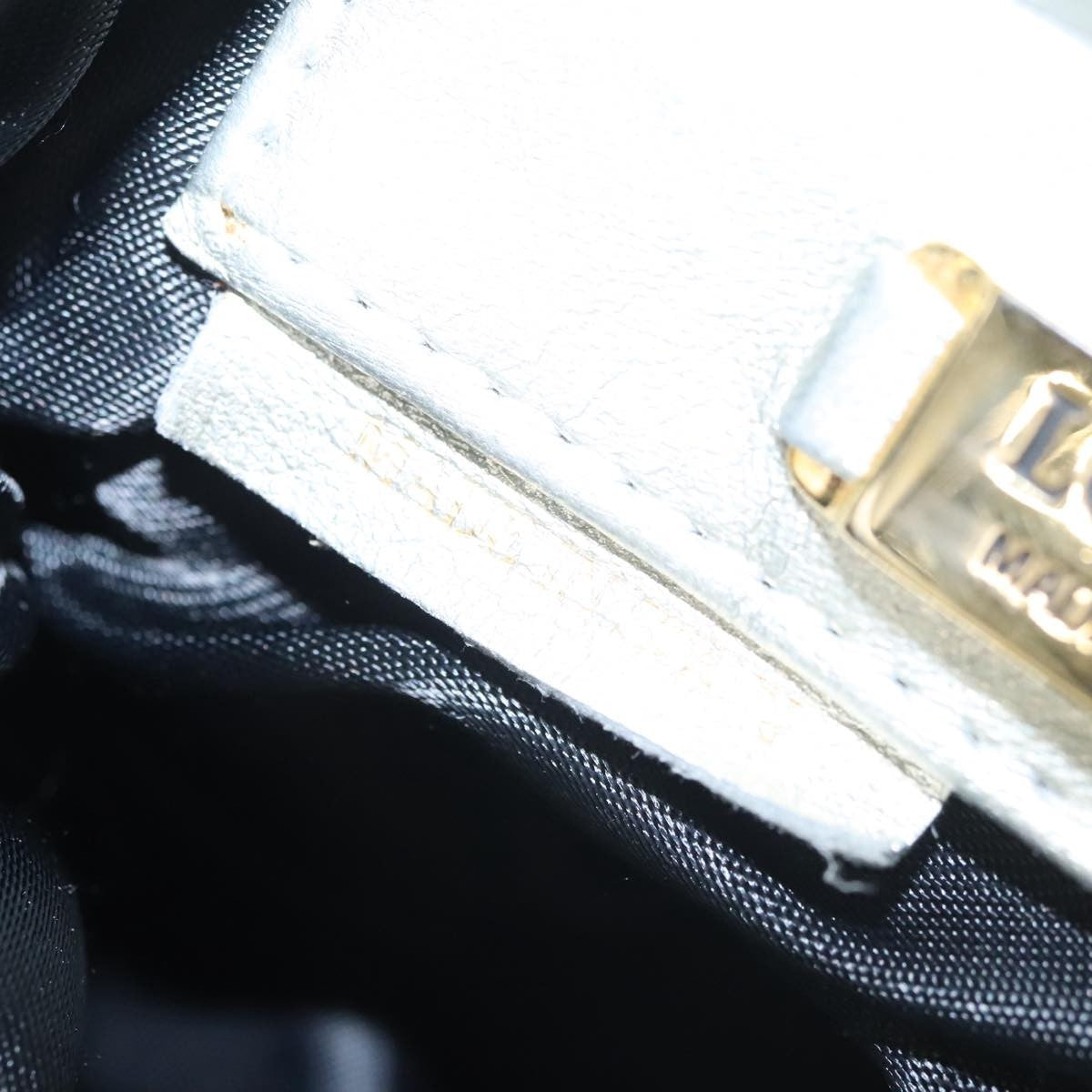 Loewe Vintage Crossbody Leather, SILVER, LEATHER, Shoulder bag