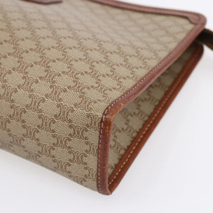 Celine Macadam Pochette Classic, BEIGE, CANVAS, Clutche & pouche