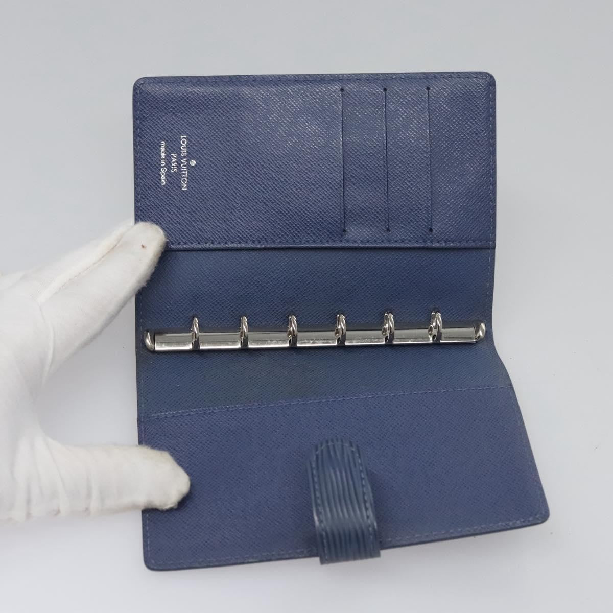 Louis Vuitton Agenda Cover Epi Leather, BLUE, LEATHER, Wallets