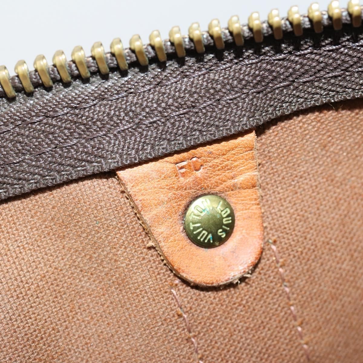 Louis Vuitton Keepall Bag Monogram Canvas, BROWN, CANVAS, Travel bag