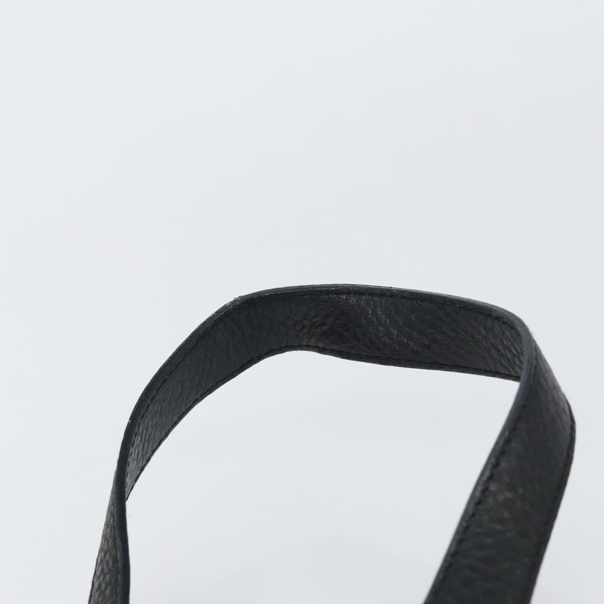 Salvatore Ferragamo Gancini Shoulder Bag Leather, BLACK, LEATHER, Shoulder bag