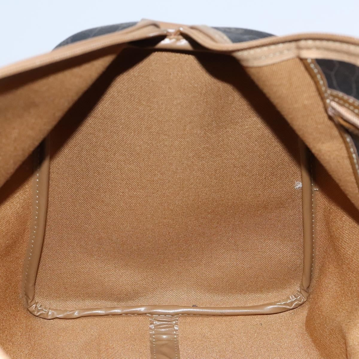 Christian Dior Vintage Honeycomb Handbag Canvas Leather, BLACK, CANVAS, Handbag