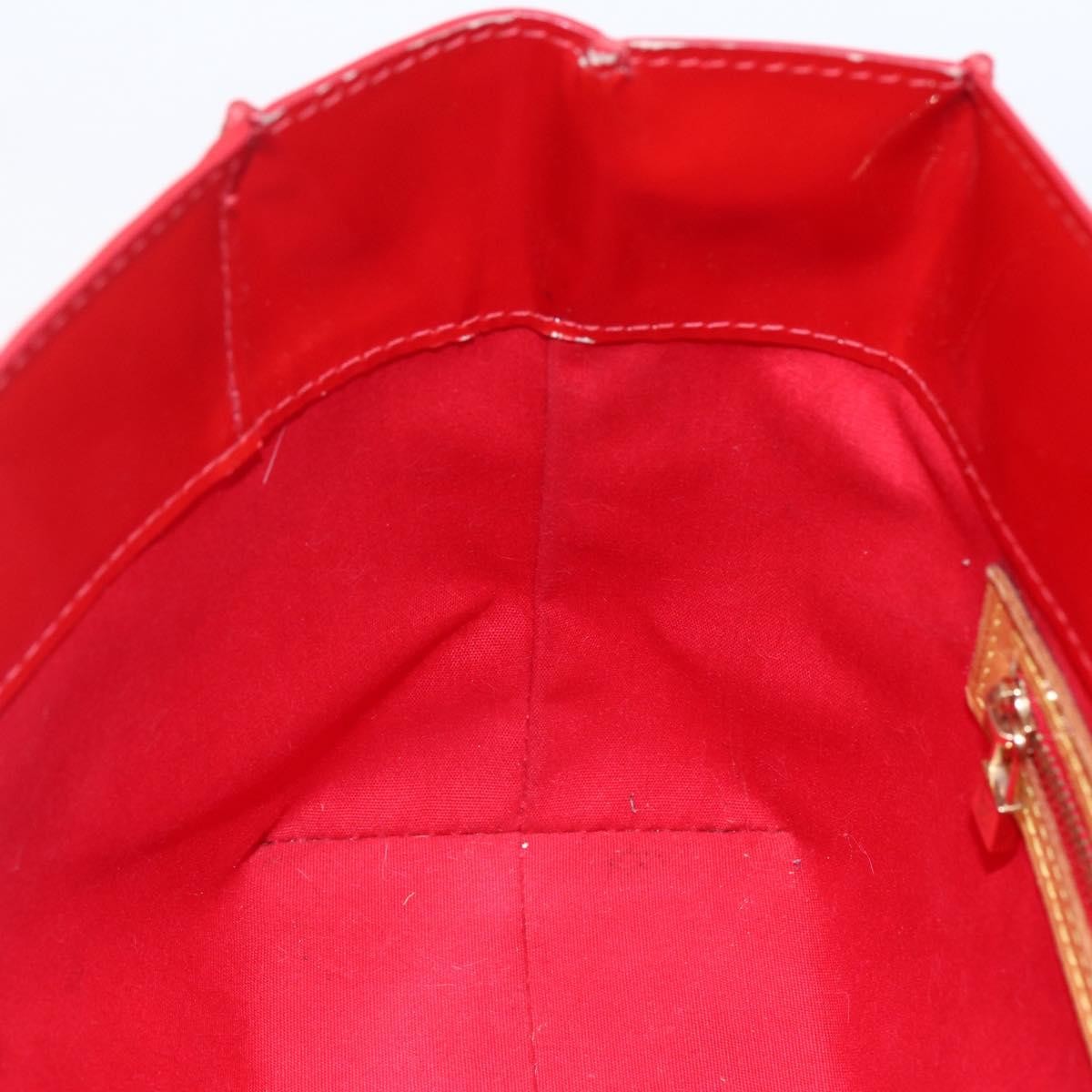 Louis Vuitton Reade Handbag Monogram Vernis, RED, PATENT_LEATHER, Handbag
