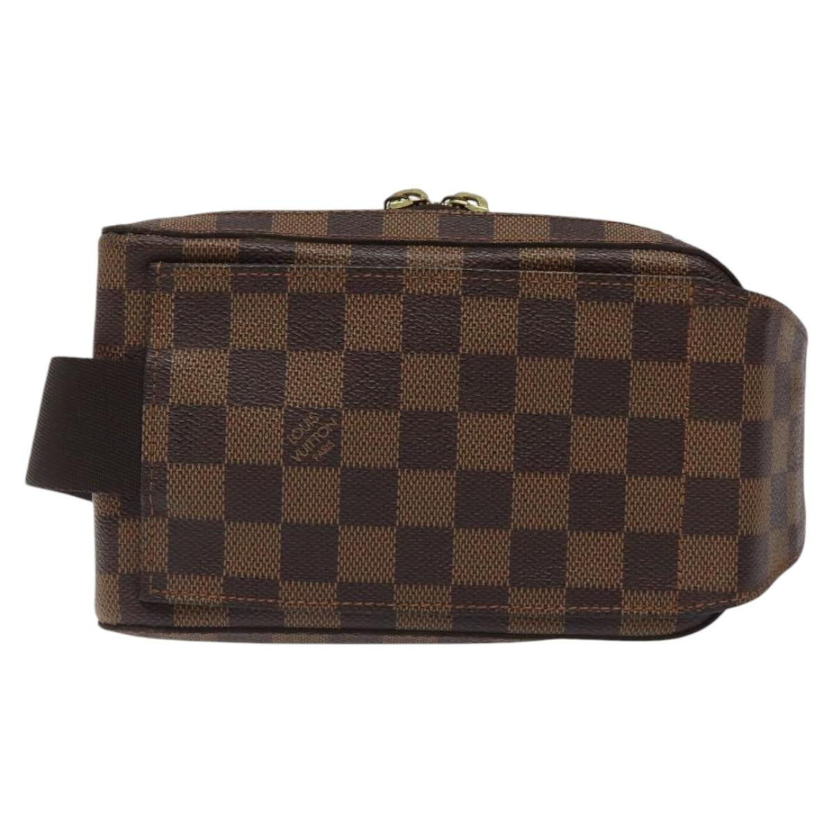Louis Vuitton Geronimos Waist Bag Damier, BROWN, CANVAS, Shoulder bag