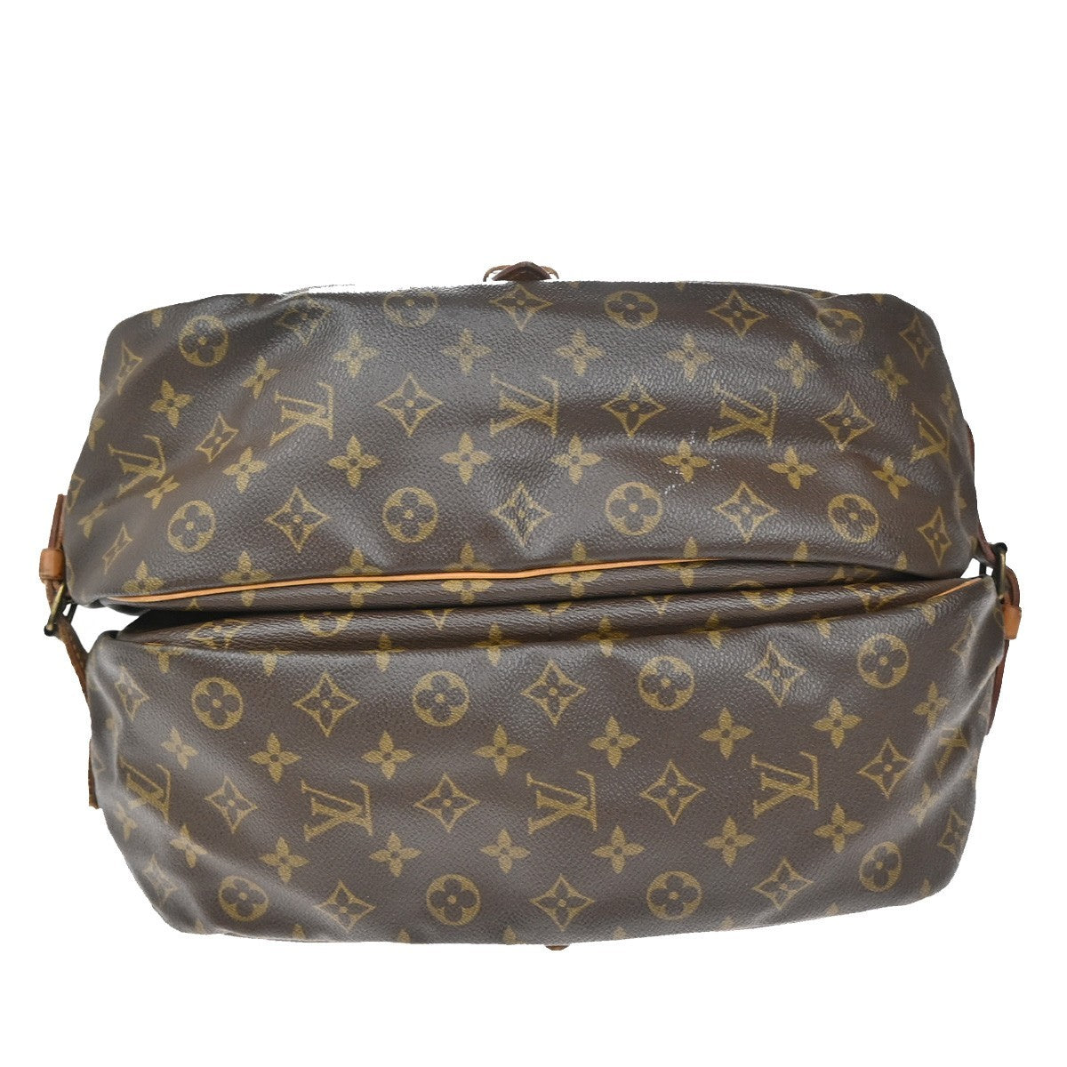 Louis Vuitton Saumur Handbag Monogram Canvas, BROWN, CANVAS, Shoulder bag