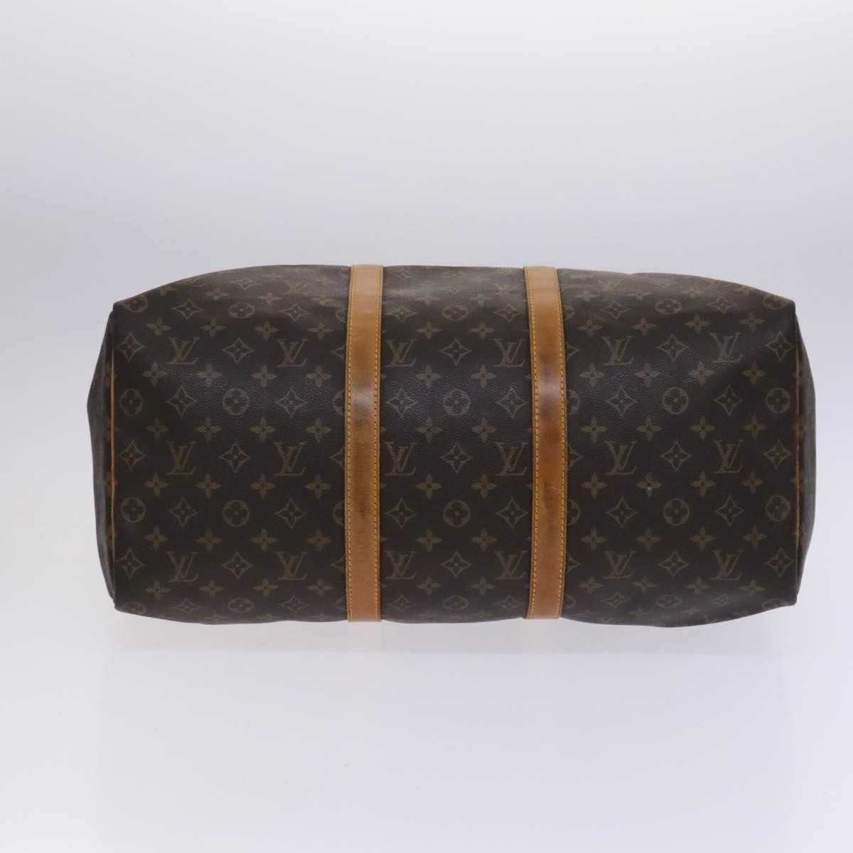Louis Vuitton Keepall Bag Monogram Canvas, BROWN, CANVAS, Travel bag