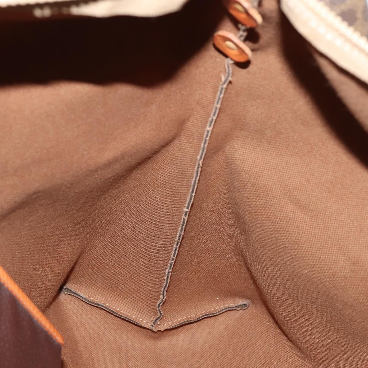 Celine Vintage Macadam Tote bag Canvas, BROWN, PVC, Tote bag