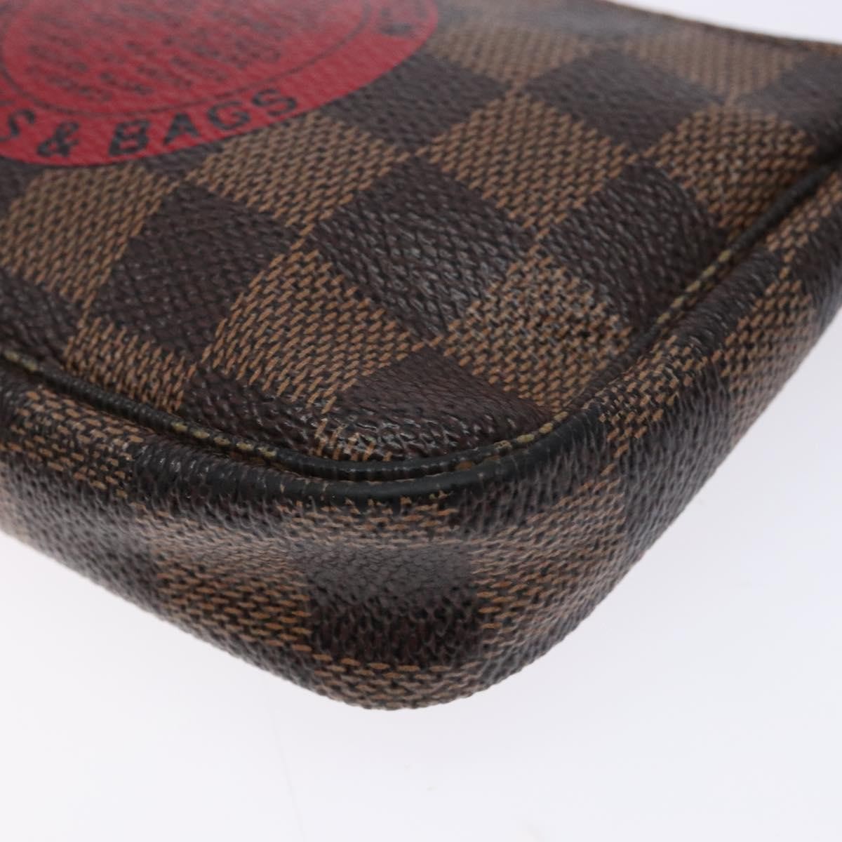 Louis Vuitton Pochette Accessoires Limited Edition Damier, BROWN, CANVAS, Clutche & pouche
