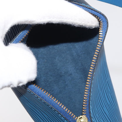 Louis Vuitton Soufflot Handbag Epi Leather, Blue, Leather, Handbag