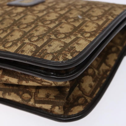 Christian Dior Vintage Trotter Pouch Diorissimo Canvas, BROWN, CANVAS, Clutche & pouche