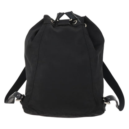 Prada Logo Backpack Tessuto, BLACK, NYLON, Backpack