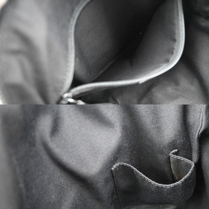 Gucci Zip Messenger Bag GG Canvas with Perforated Leather, BLACK, CANVAS, Shoulder bag