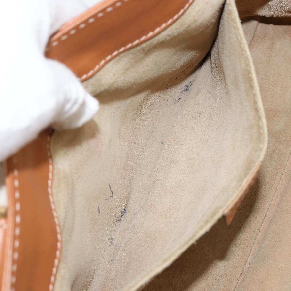 Celine Boogie Satchel Leather, BEIGE, LEATHER, Handbag