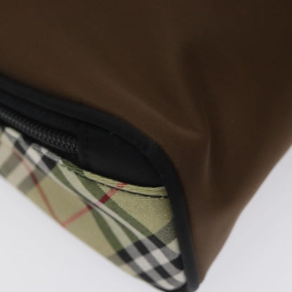 Burberry Nova Check Handbag Nylon, BROWN, NYLON, Handbag