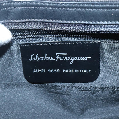 Salvatore Ferragamo Vala Shoulder Bag Nylon, BLACK, NYLON, Shoulder bag
