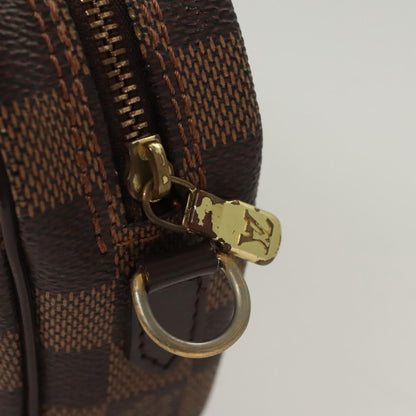 Louis Vuitton Ipanema Pochette Damier, BROWN, CANVAS, Clutche & pouche