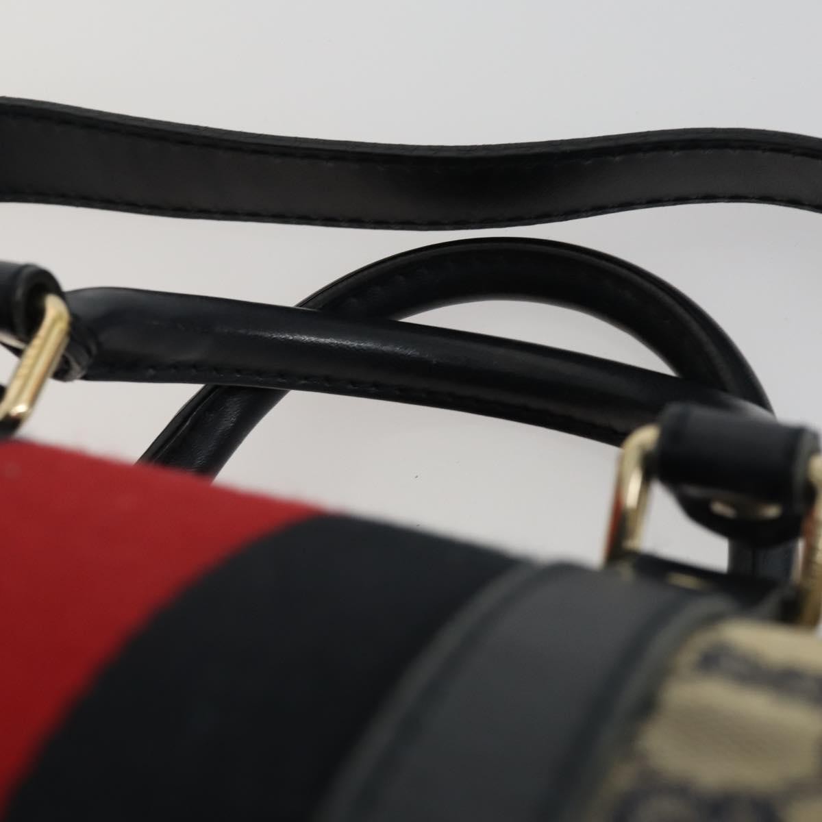 Gucci Vintage Web Boston Bag GG Canvas, NAVY, CANVAS, Handbag