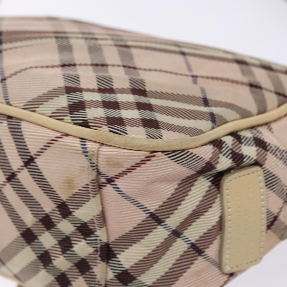 Burberry Nova Check Blue Label Nylon, PINK, NYLON, Shoulder bag