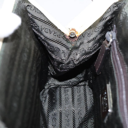 Prada Vintage Handbag Canvas, BROWN, CANVAS, Handbag