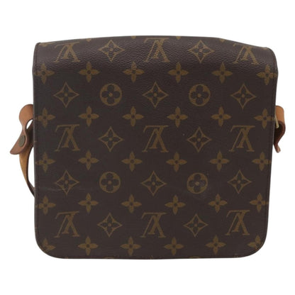 Louis Vuitton Cartouchiere Handbag Monogram Canvas, BROWN, CANVAS, Shoulder bag
