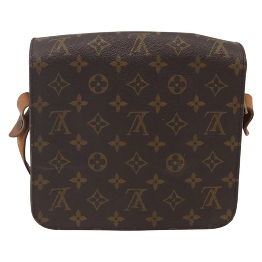 Louis Vuitton Cartouchiere Handbag Monogram Canvas, BROWN, CANVAS, Shoulder bag