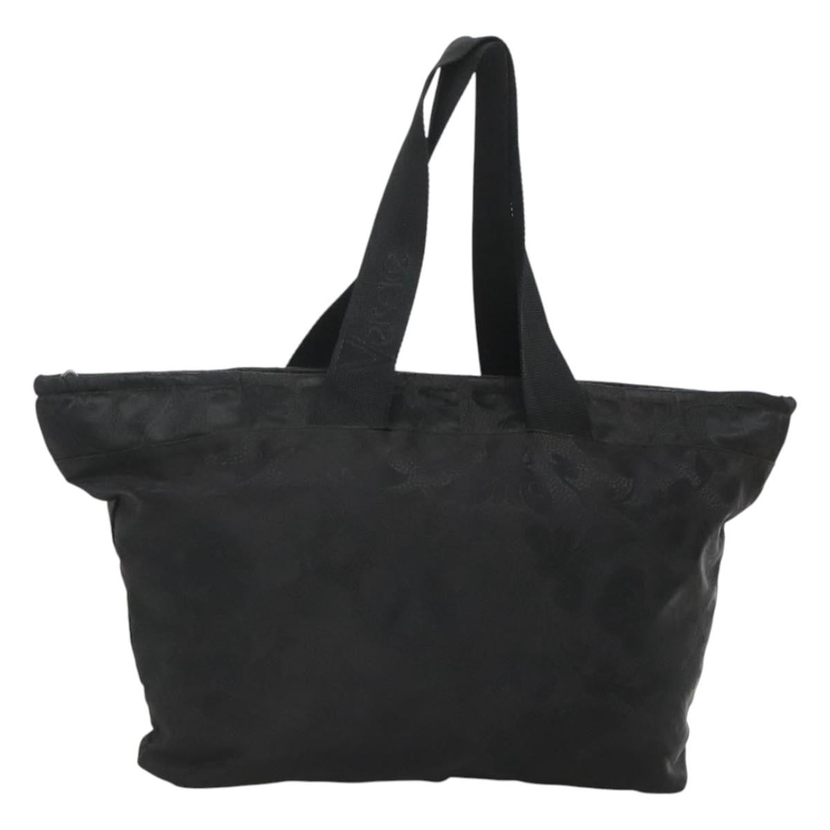 Versace Vintage Tote Nylon, BLACK, NYLON, Tote bag