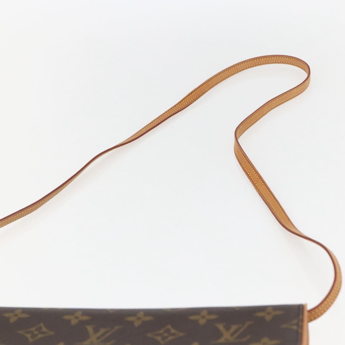 Louis Vuitton Twin Handbag Monogram Canvas, BROWN, CANVAS, Clutche & pouche